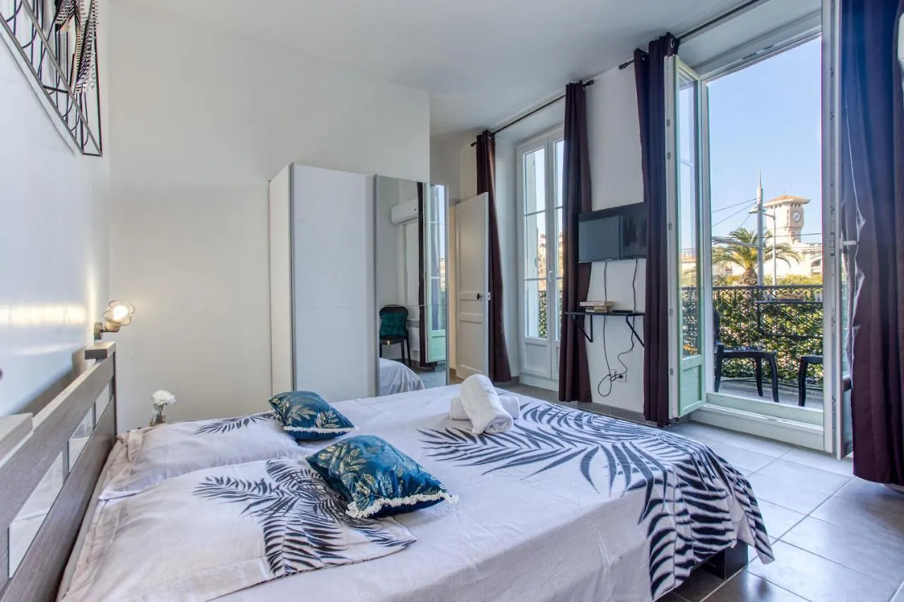 Apartmán Le Jean Jaures - Refait A Neuf, Lumineux, Long Balcon, Jolie Vue, Wifi, Coeur Vieux-Nice 0*, Nice Francie